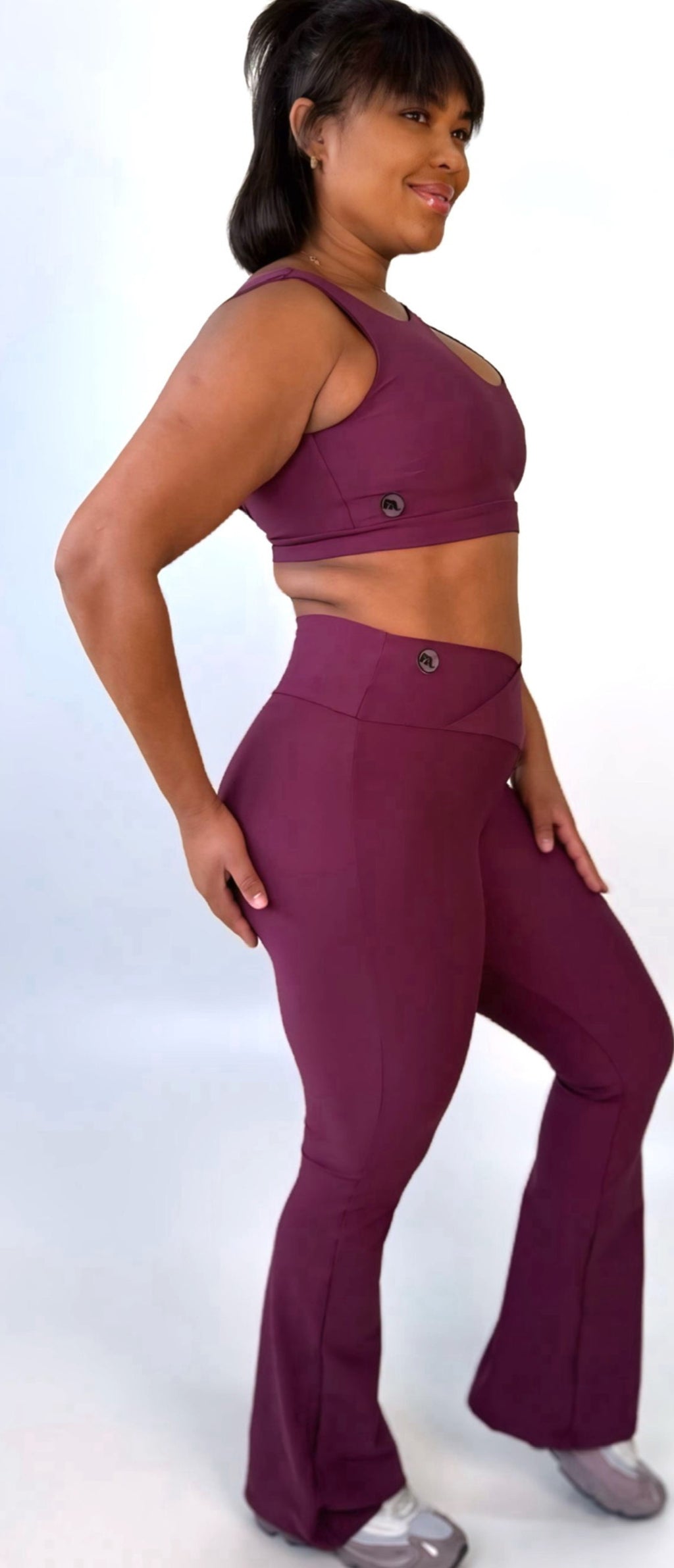 Legging cos cruzado flare + top Melina