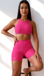 Conjunto de bermuda com bolso + top Aline